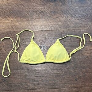 Forever 21 Yellow Bikini Top Size Medium